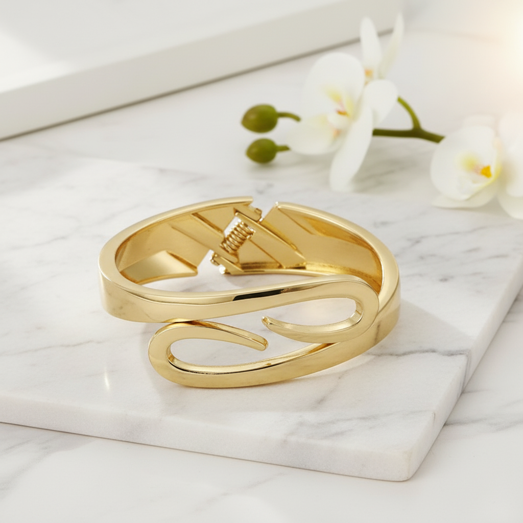 Gold Wave Bracelet