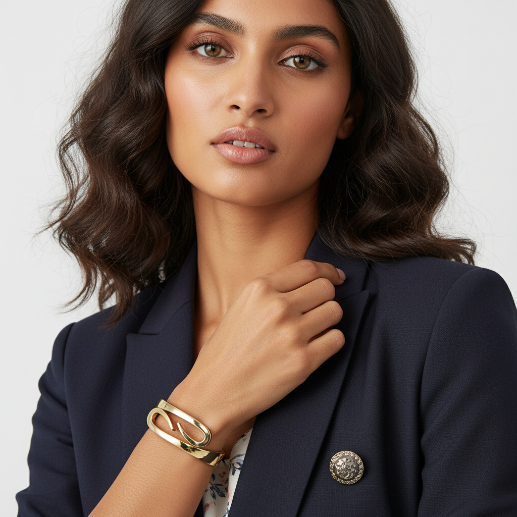 Gold Wave Bracelet
