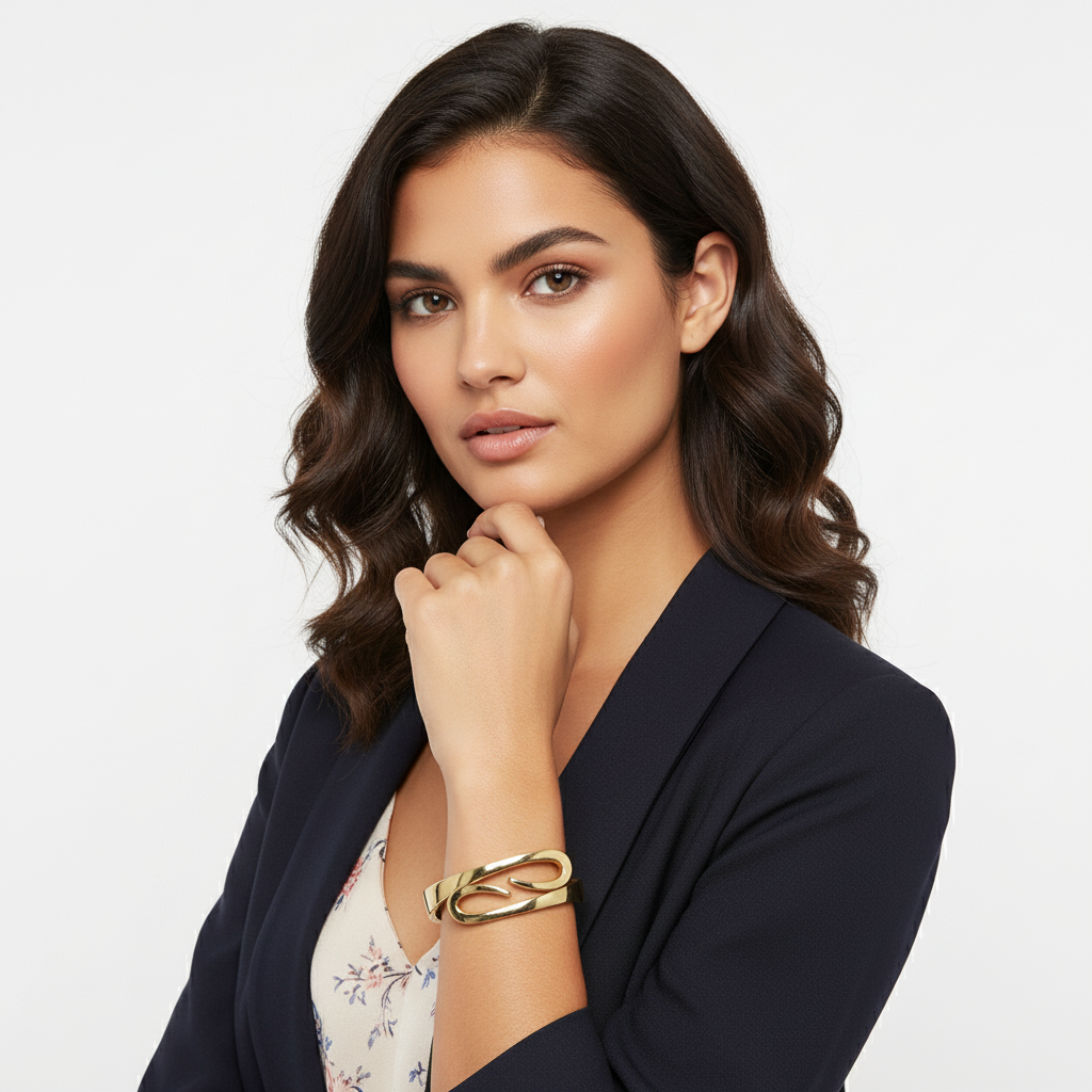 Gold Wave Bracelet