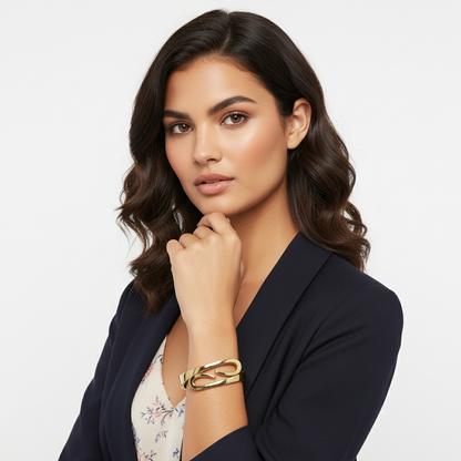 Gold Wave Bracelet