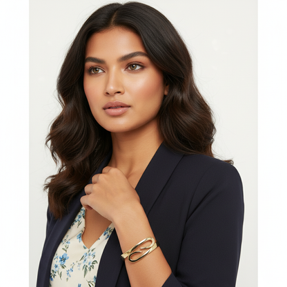 Gold Wave Bracelet