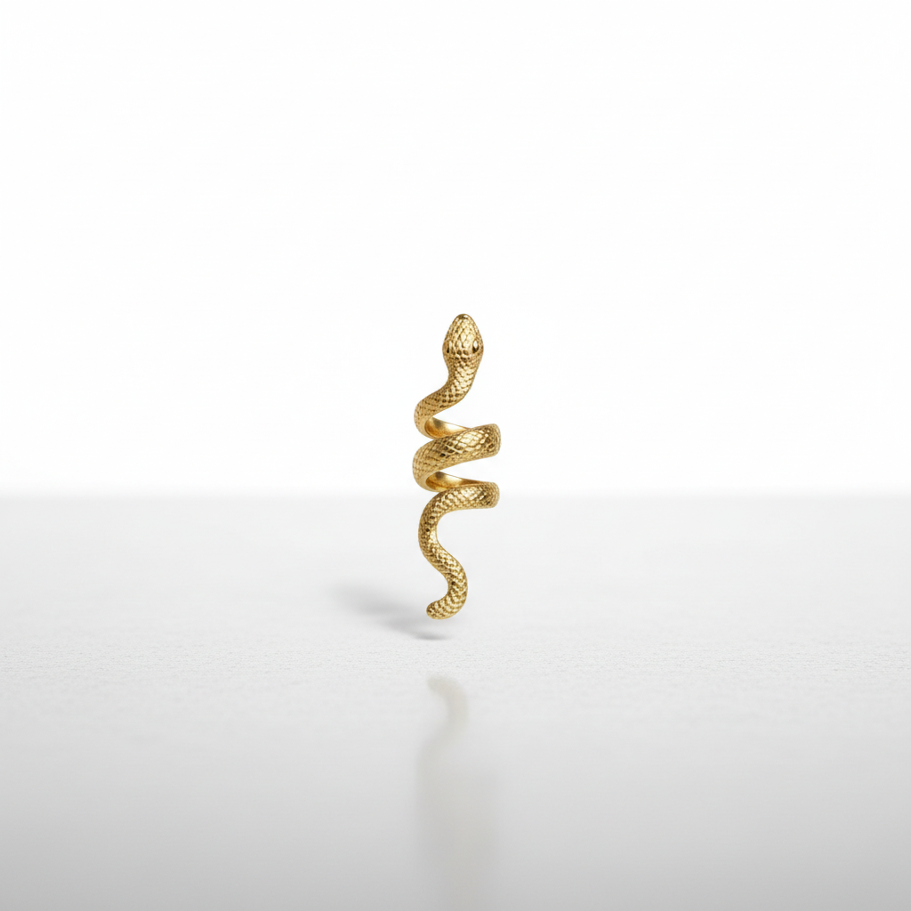 Gold Snake Statement Ring