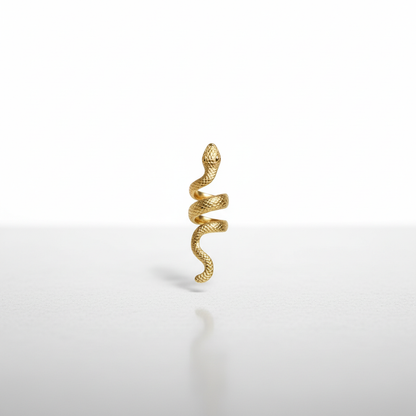 Gold Snake Statement Ring